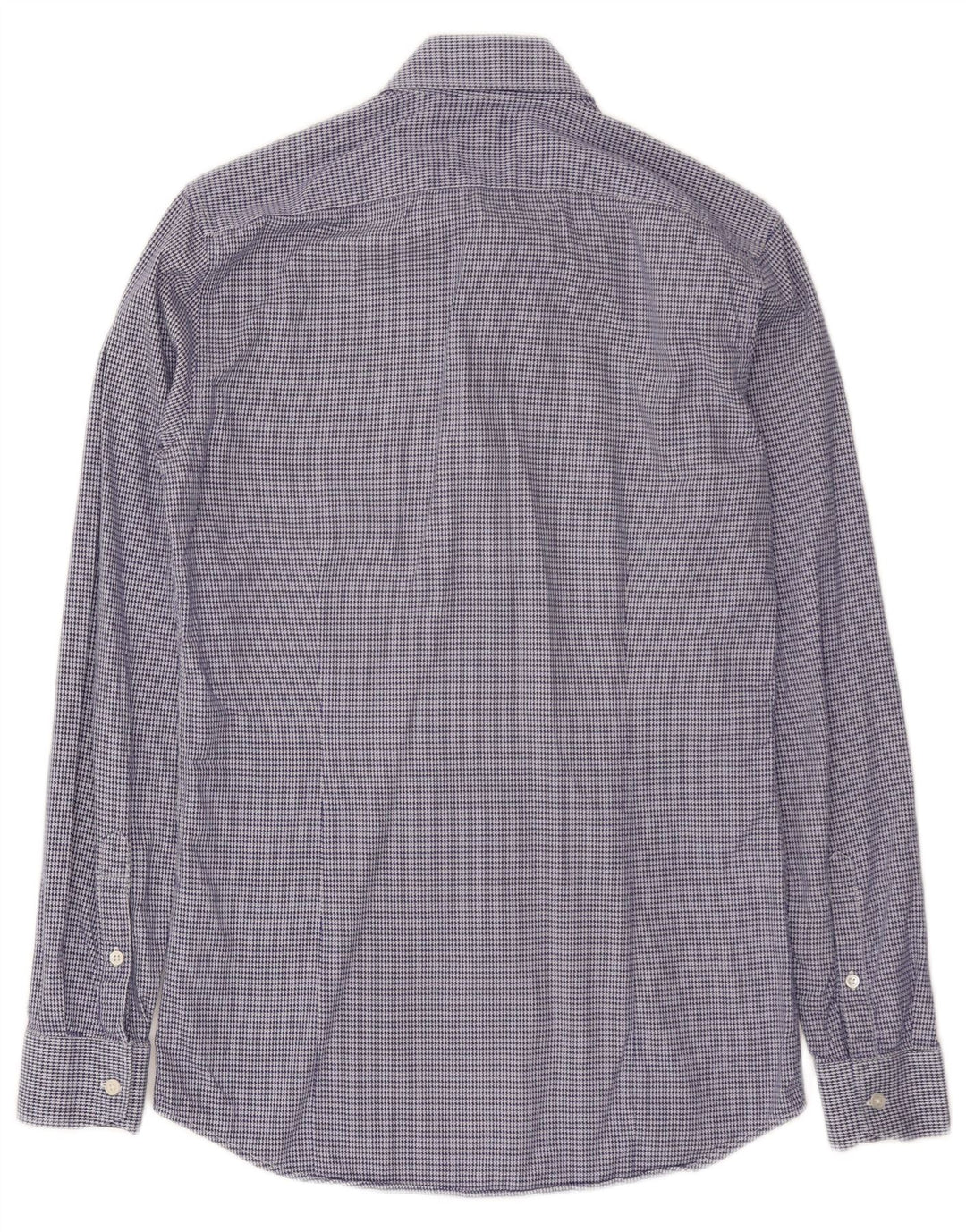 Camisa Reiss Hombre Slim Fit XS Algodón Azul Pata De Gallo