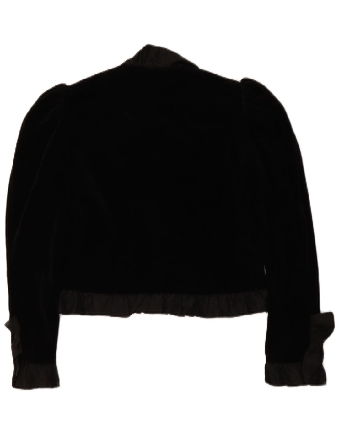 Vintage mujer Bolero chaqueta EU 36 pequeño negro clásico