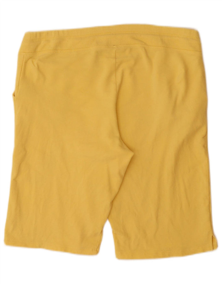 EDDIE BAUER Pantalones cortos deportivos para mujer UK 14 Algodón amarillo medio