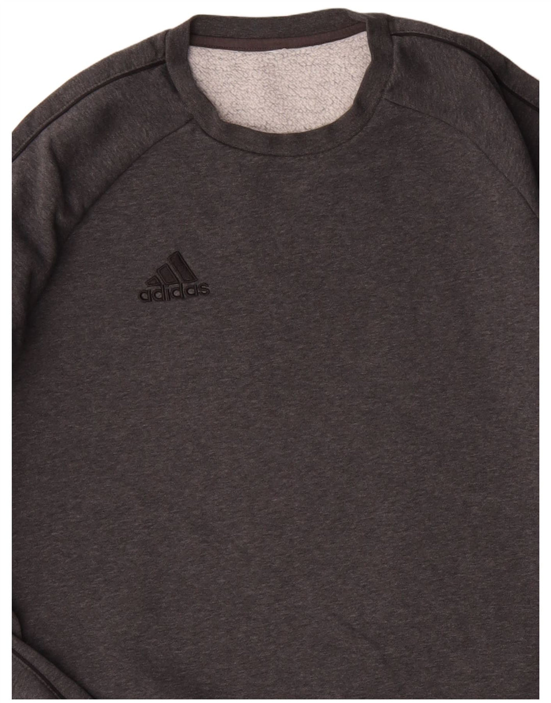 Adidas Hombre Sudadera Jumper Small Gris Algodón
