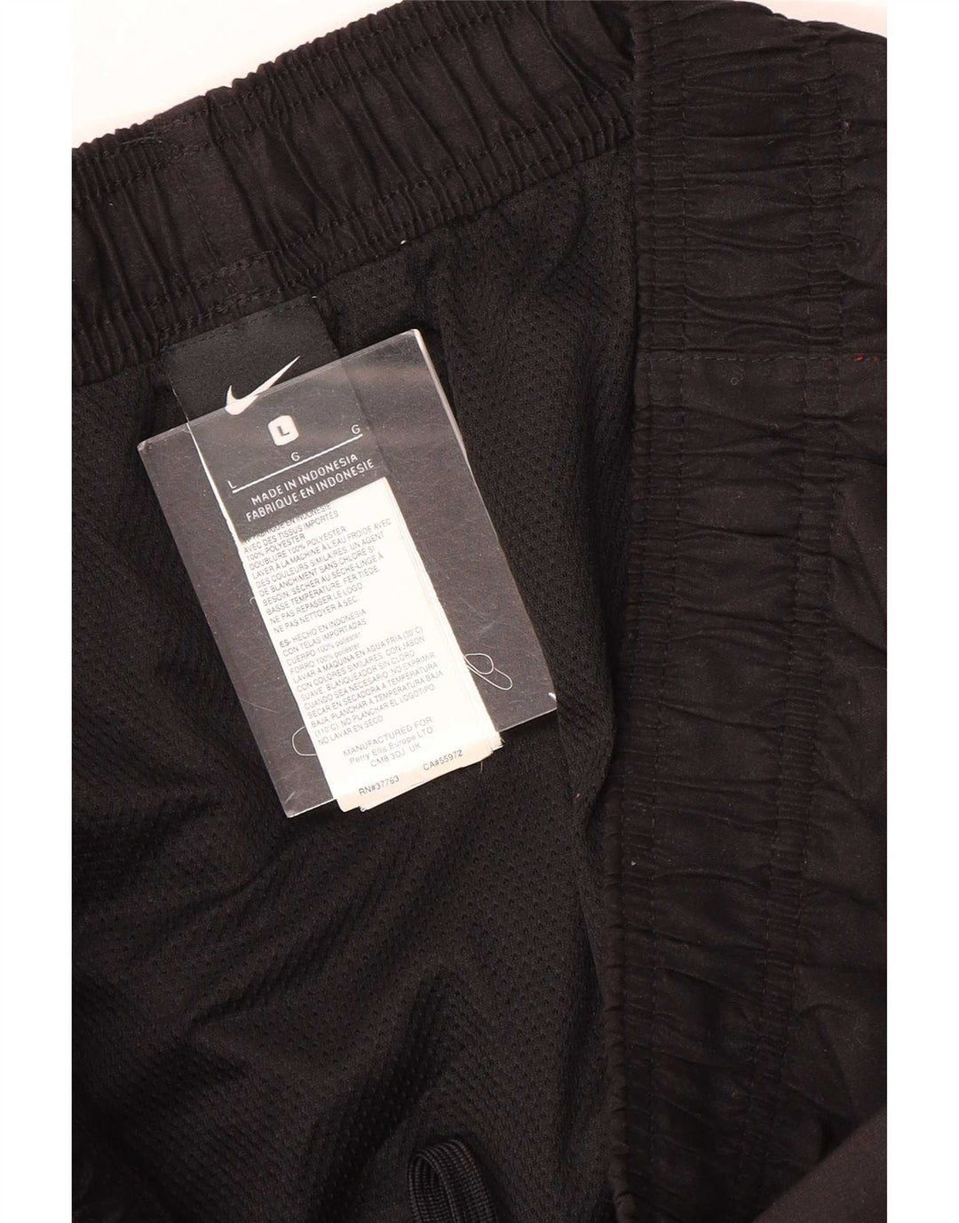 Nike - Pantalones cortos deportivos para hombre, talla grande, poliéster negro