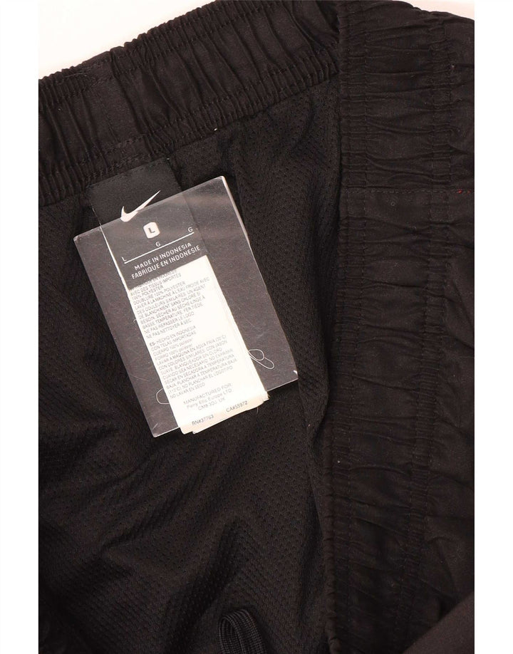 Nike - Pantalones cortos deportivos para hombre, talla grande, poliéster negro