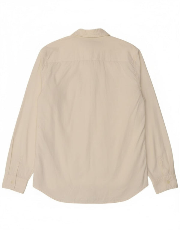 Camisa Calvin Klein para hombre XL de algodón blanco roto