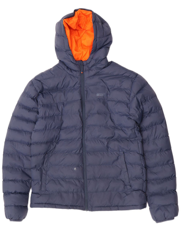 Chaqueta acolchada con capucha para hombre Mountain Warehouse UK 42 XL Nylon azul marino