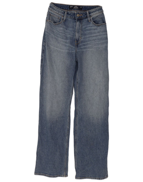Hollister Jeans rectos de cintura alta con ajuste vintage para mujer US 2 XS W26 L30 Azul