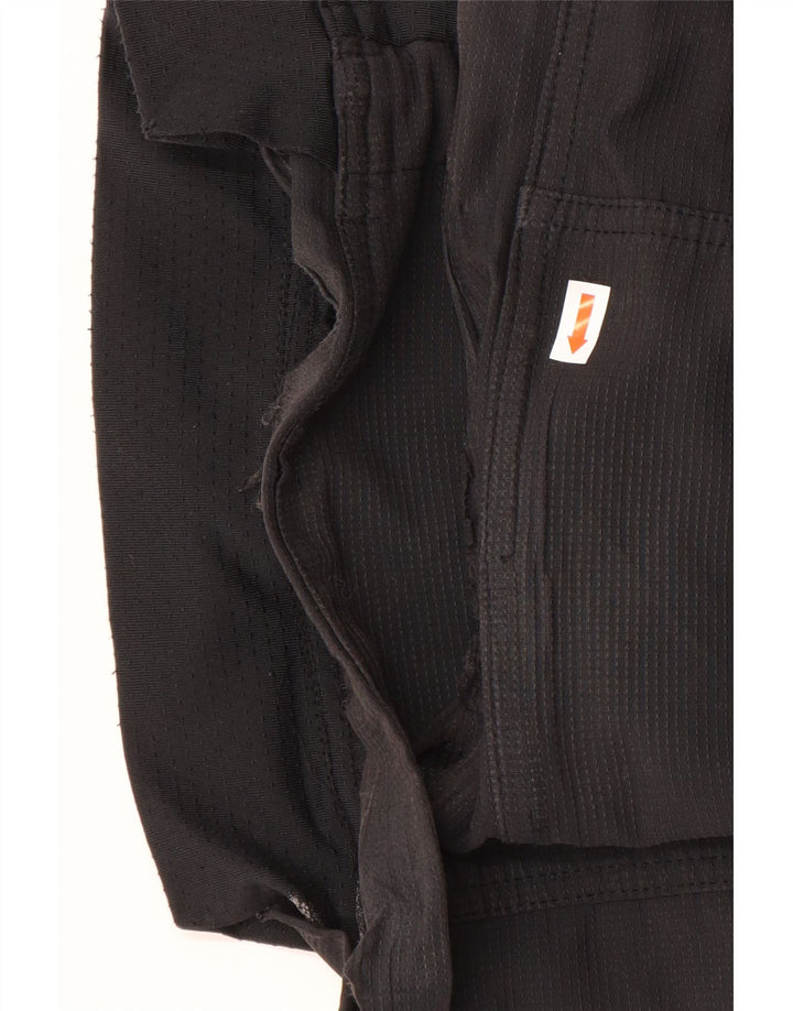 Nike Pantalones rectos impermeables para mujer UK 8 Small W30 L30 Black Paisley