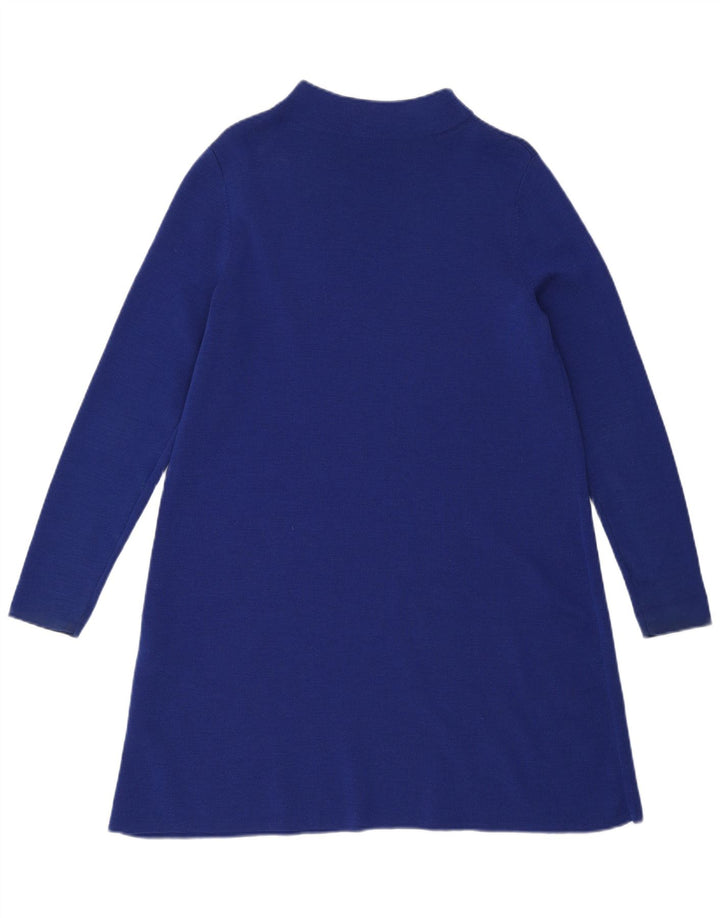 Vestido tipo jersey para mujer Cos UK 10 Small Blue Wool
