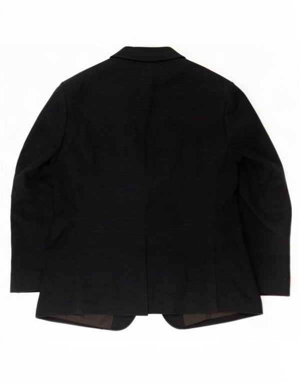 Marks & Spencer Chaqueta tipo blazer con 2 botones para hombre UK 46 XL Algodón negro