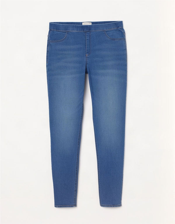 Marks & Spencer Jeans Jegging para Mujer UK 14 Large W32 L28 Algodón Azul