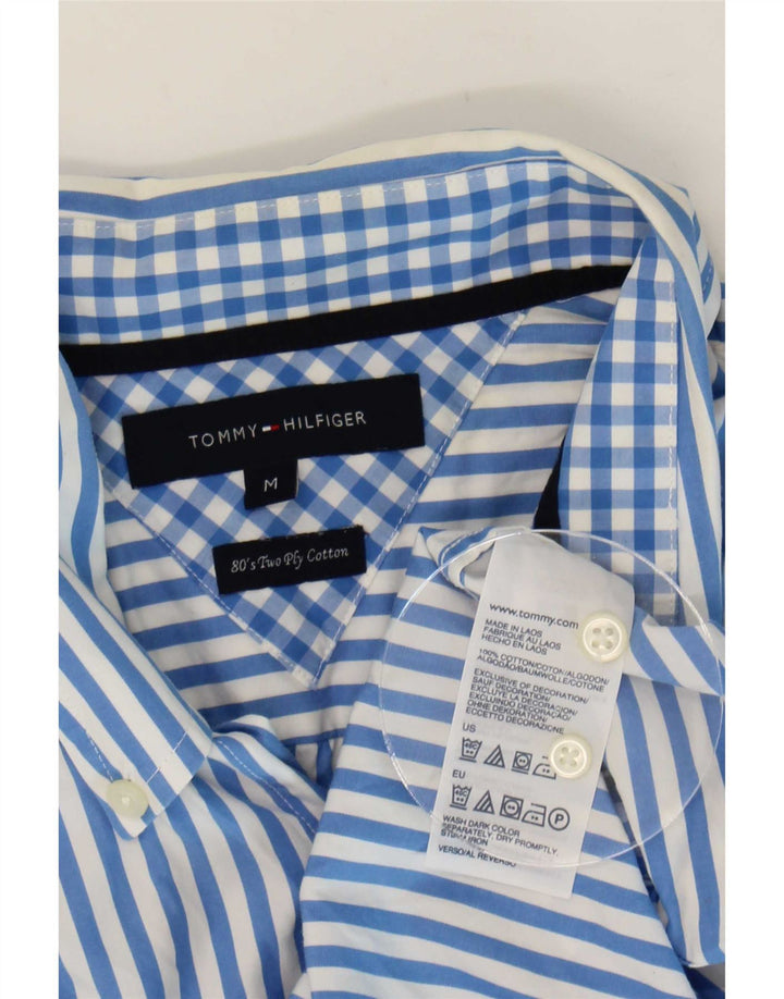 Camisa Tommy Hilfiger Hombre Algodón Azul Medio Rayas Pintadas