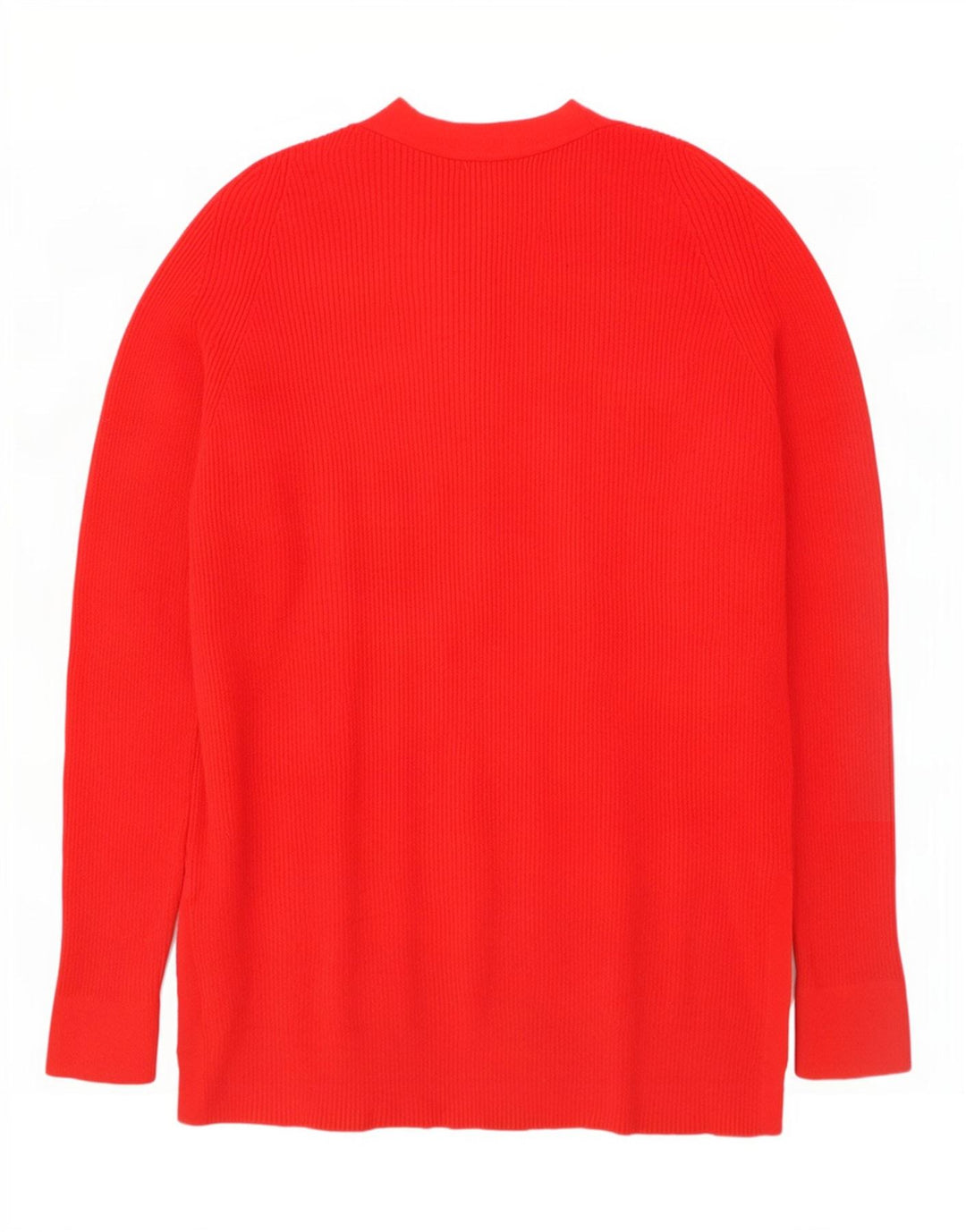 Marks & Spencer Suéter tipo jersey de gran tamaño con cuello en V para mujer UK 10 Small Red