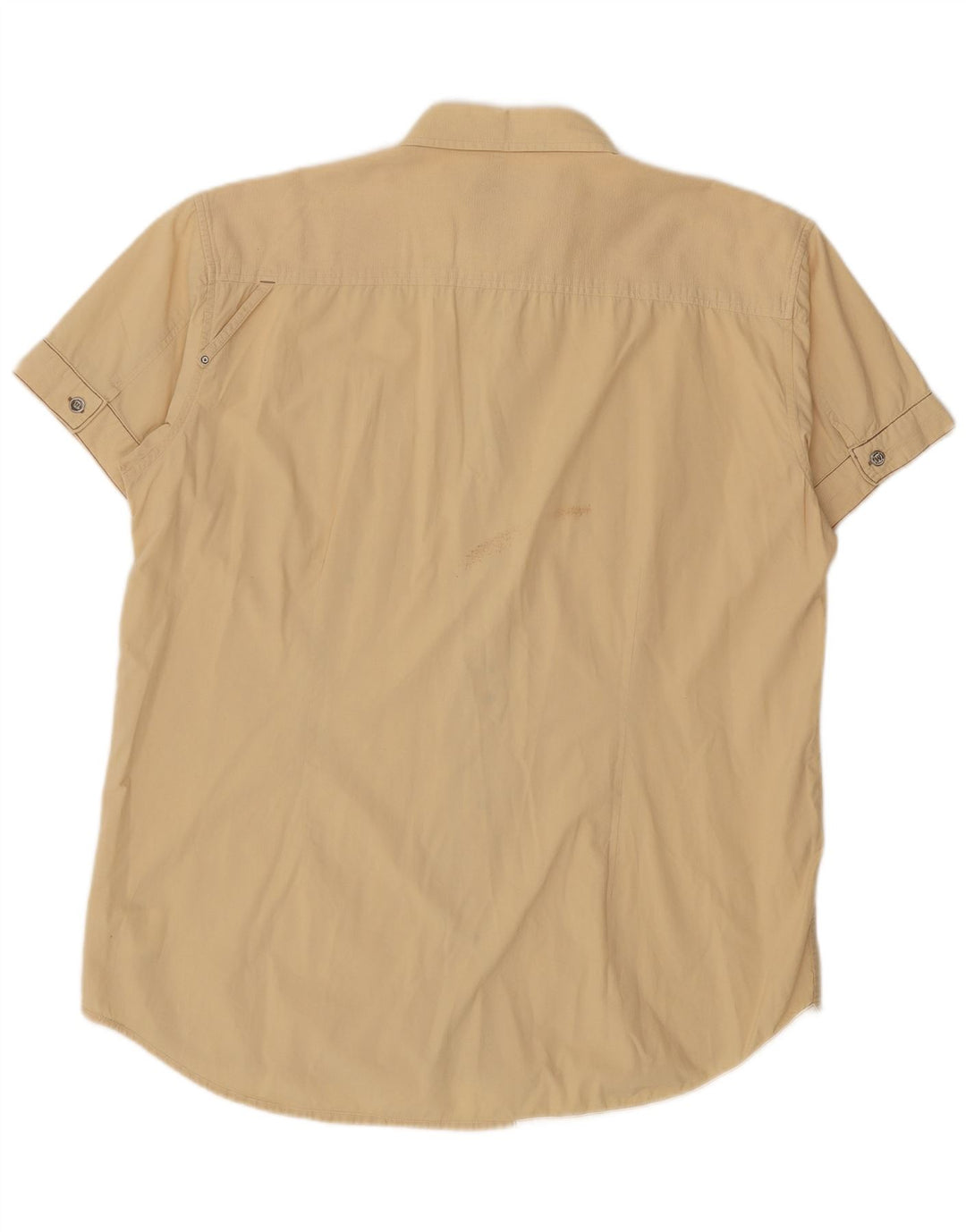 WRANGLER Camisa de manga corta para hombre 2XL Algodón beige