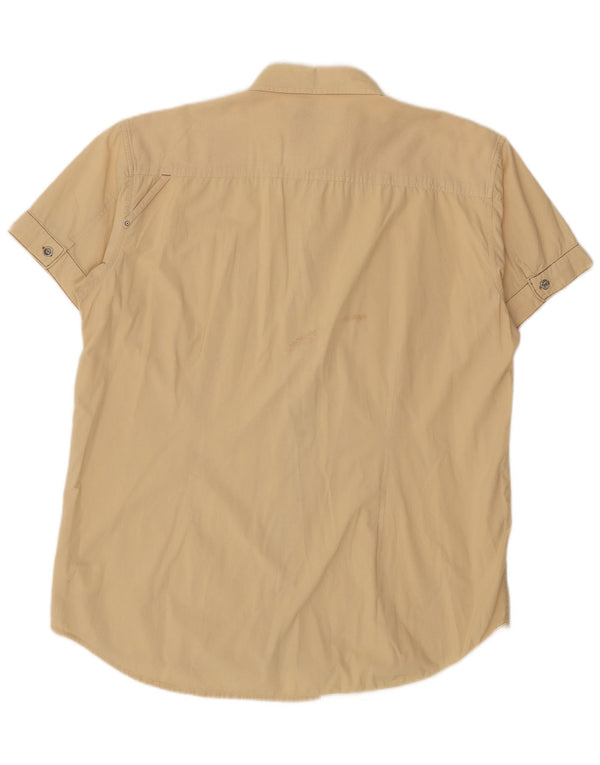WRANGLER Camisa de manga corta para hombre 2XL Algodón beige