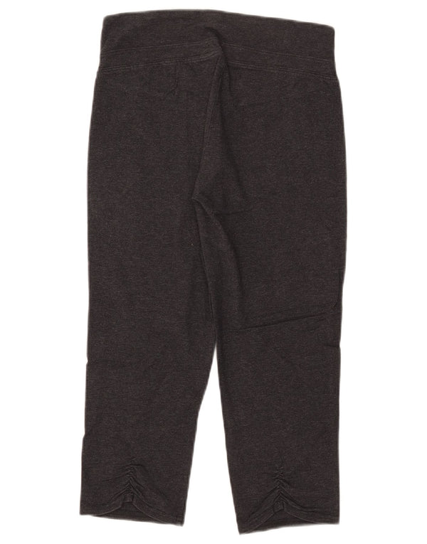 Puma Leggings Capri para Mujer UK 12 Algodón Gris Medio