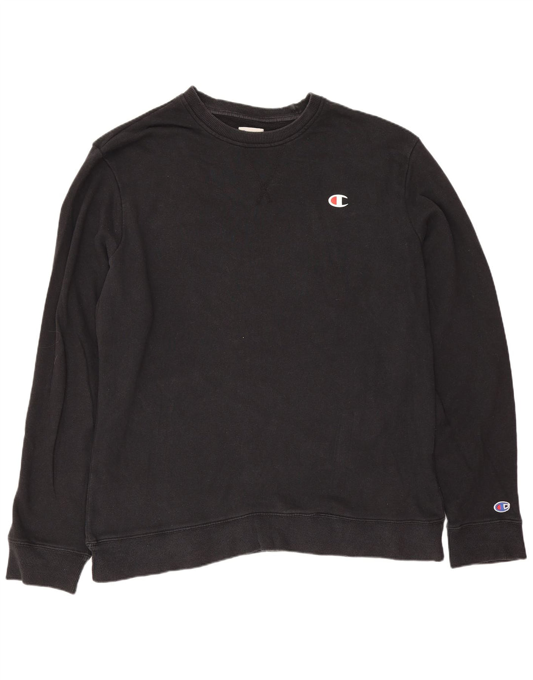 Champion Sudadera Jumper para hombre Large Black Cotton