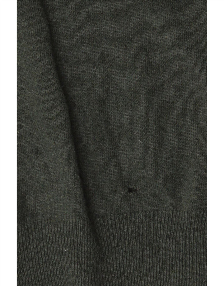 Kappa Hombre Jersey De Cuello Redondo Jersey De Lana De Cordero Verde Grande