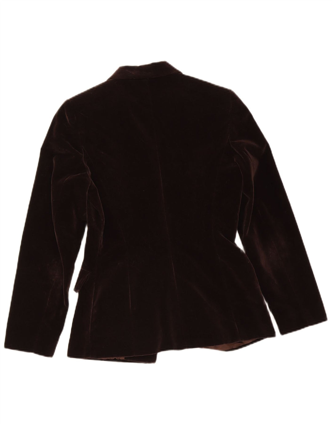 Lybido Chaqueta Blazer De Terciopelo De 3 Botones Para Mujer IT 42 Algodón Marrón Medio
