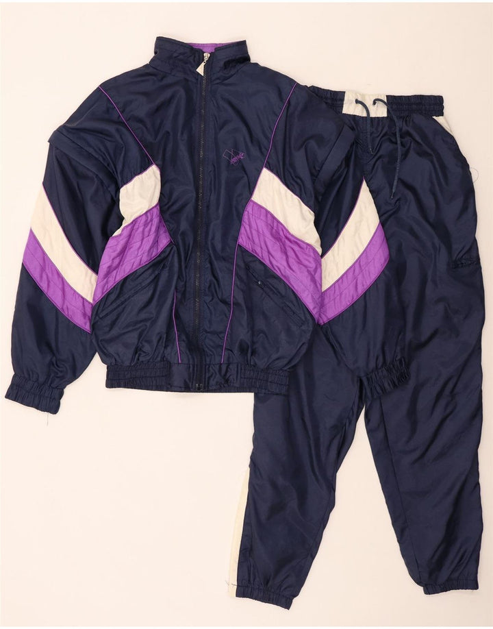 Pandora Hombre Chándal Completo Azul Marino Medio Colorblock Poliamida Retro