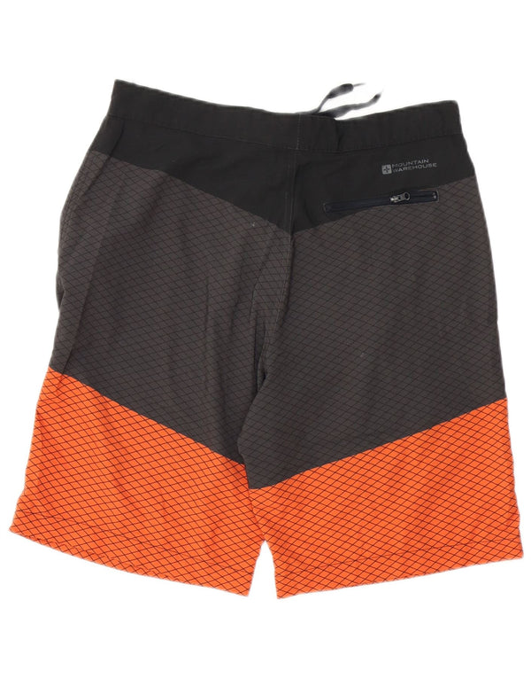 Pantalones cortos deportivos para hombre de Mountain Warehouse Poliéster color block en gris medio