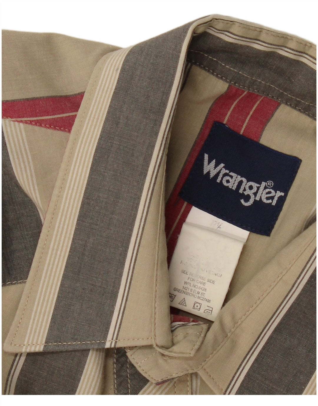 Wrangler Camisa De Manga Corta Para Hombre 2XL Verde Rayas