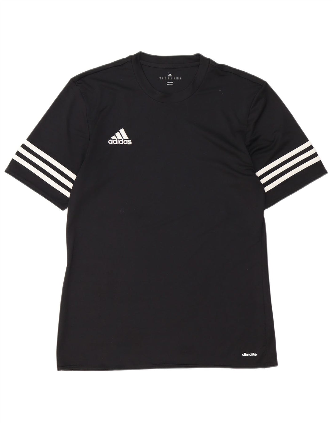 Adidas Mens Climalite Camiseta Top Medio Negro Poliéster