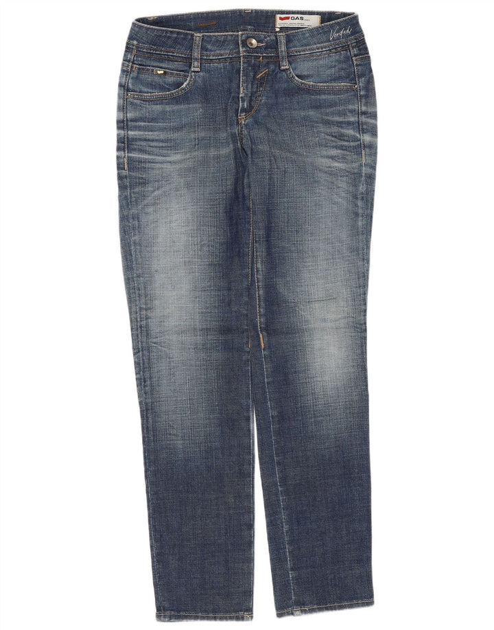 Vaqueros Slim Mujer Gas W28 L29 Algodón Azul