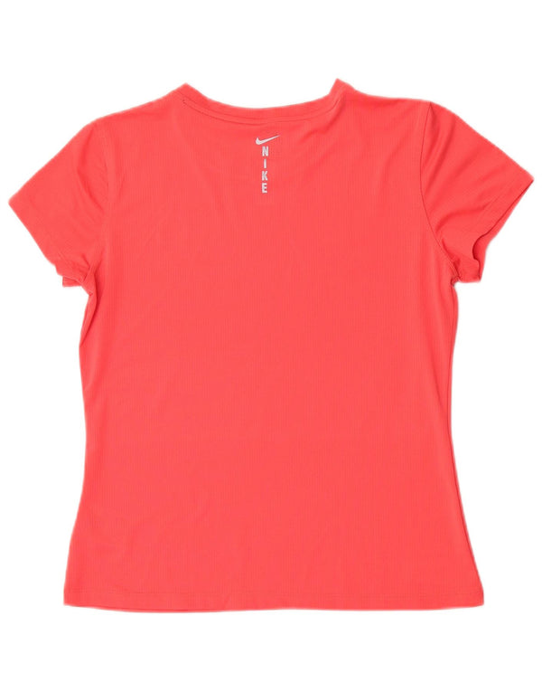 Nike Mujer Dri Fit Crop Camiseta Top UK 40 Grande Poliéster Rosa