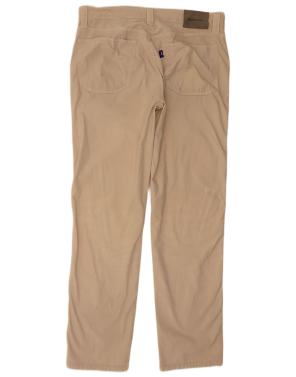 Jeckerson Pantalones Casuales Rectos Para Hombre W33 L30 Algodón Beige