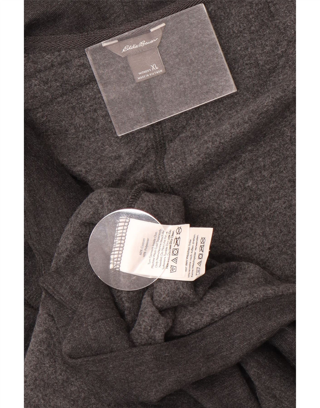 Eddie Bauer Suéter tipo cárdigan abierto de gran tamaño para mujer UK 18 XL Gris