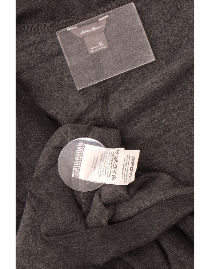 Eddie Bauer Suéter tipo cárdigan abierto de gran tamaño para mujer UK 18 XL Gris
