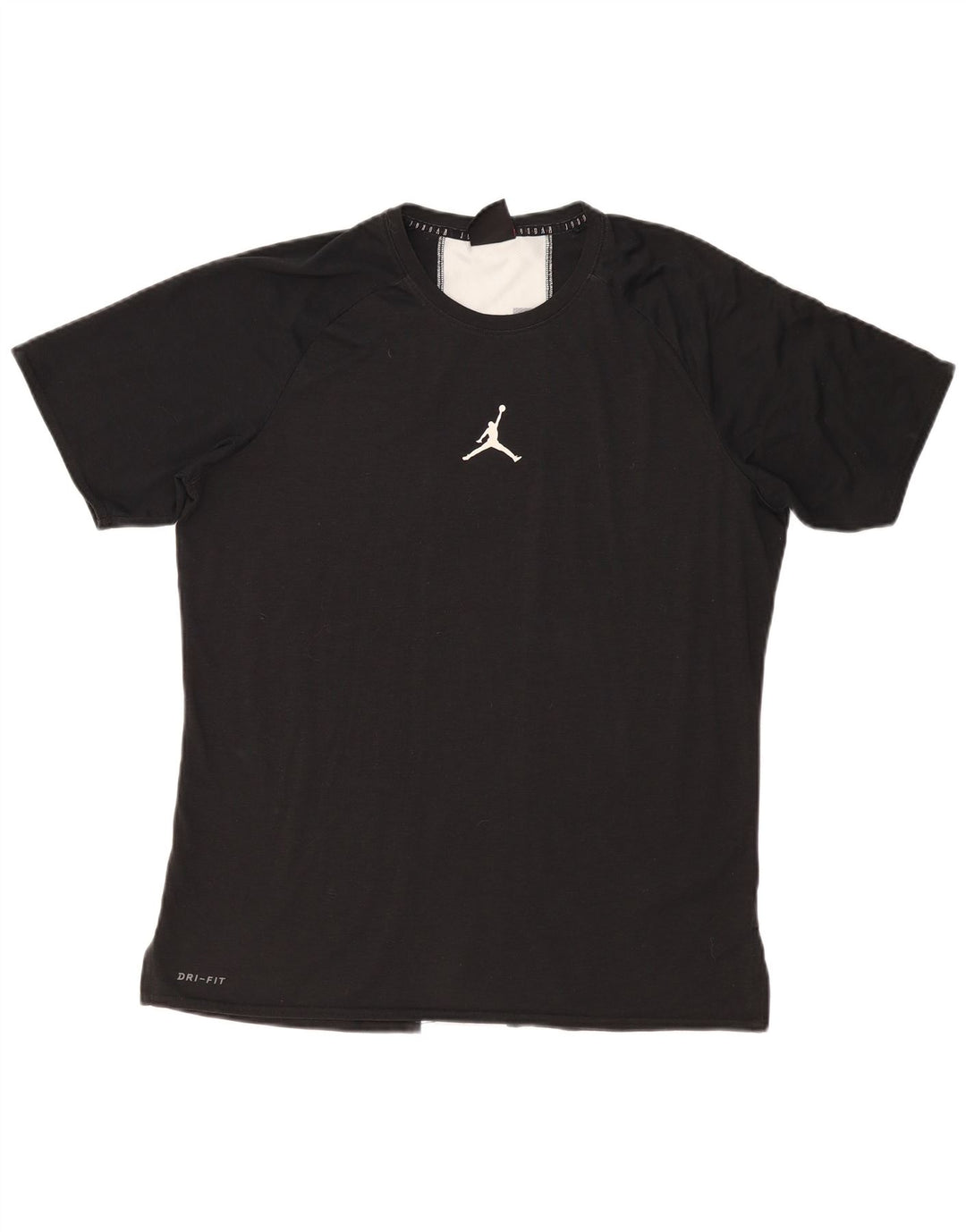 Jordan - Camiseta con gráfico Dri Fit para hombre, talla grande, color negro, poliéster