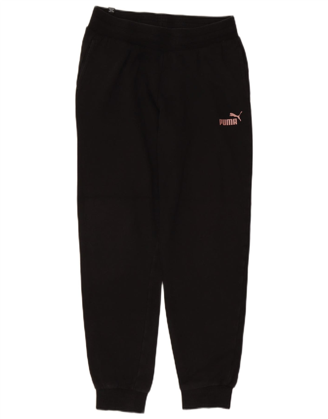 Puma Mujer Chándal Pantalones Joggers UK 8 Small Negro