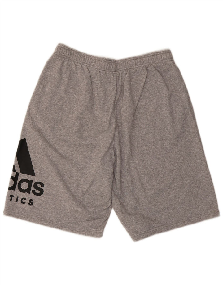 ADIDAS Pantalones cortos deportivos gráficos para hombre XL Algodón gris