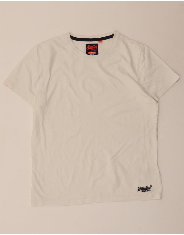 Superdry Camiseta para hombre Top Large White Cotton