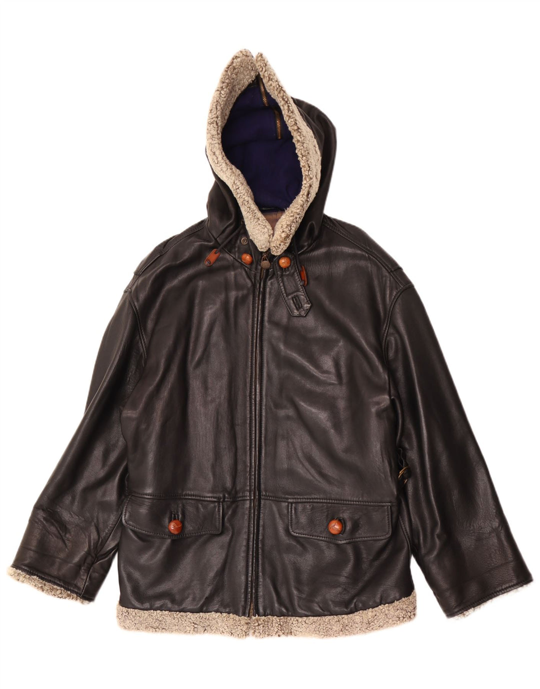 Henry Cottons Chaqueta extragrande con capucha para mujer IT 42 Mediana Negro