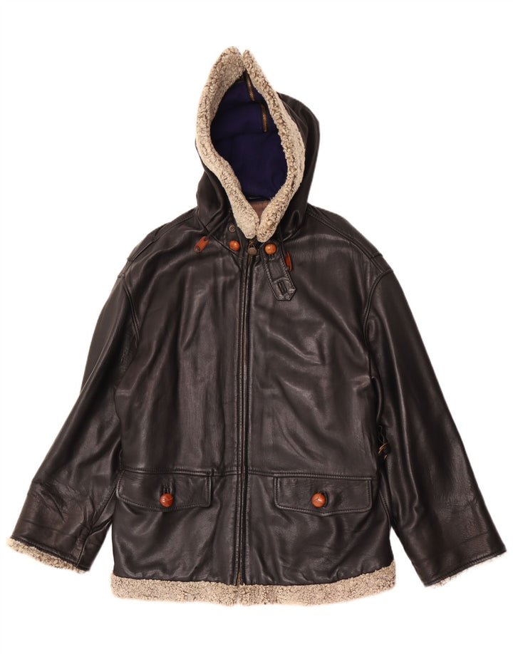 Henry Cottons Chaqueta extragrande con capucha para mujer IT 42 Mediana Negro