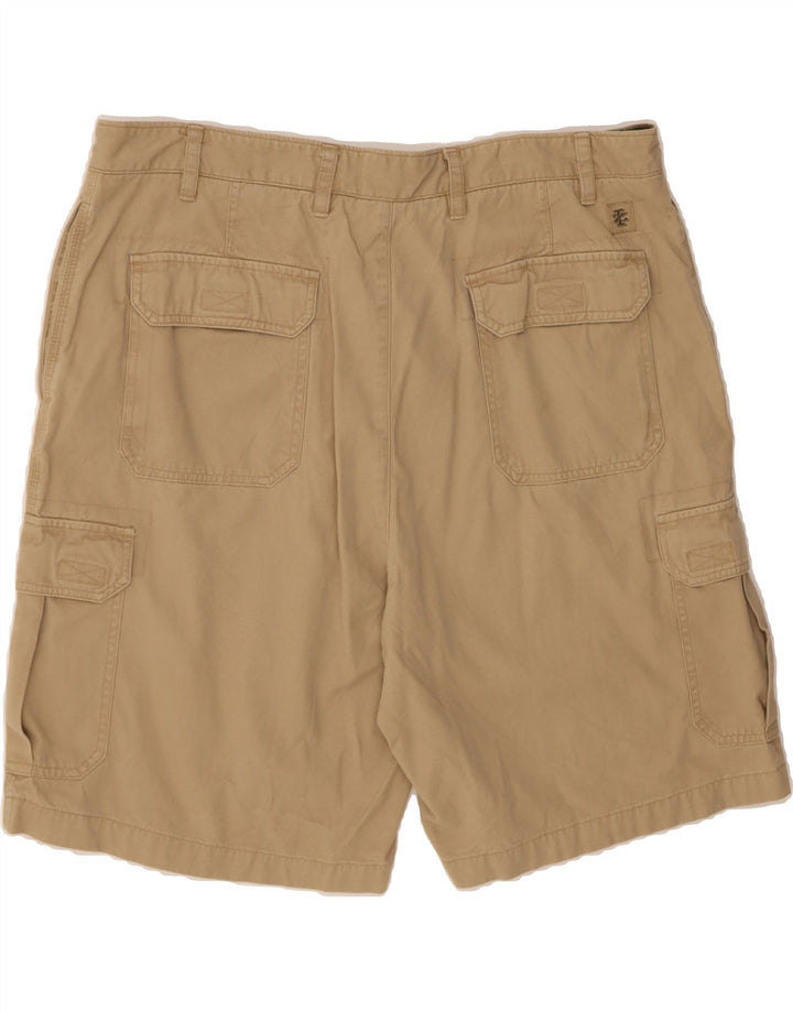 IZOD Mens Cargo Shorts W40 XL Beige Cotton Vintage Izod and Second-Hand Izod from Messina Hembry 