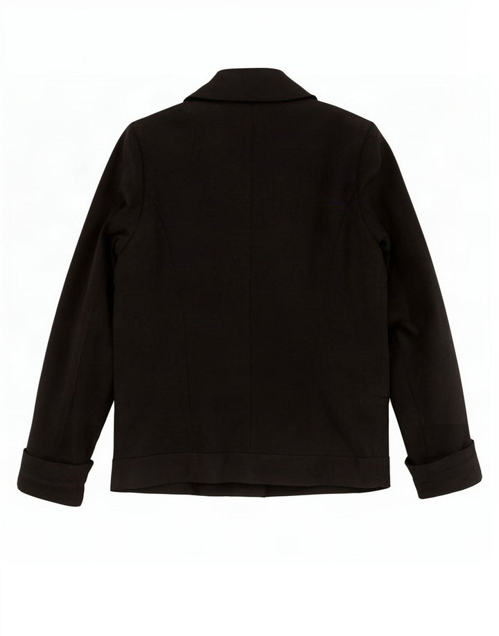 Topshop Chaqueta tipo blazer con doble botonadura para mujer UK 8 Small Lana negra