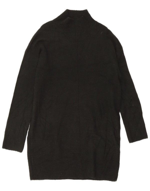 Vestido tipo jersey extragrande de manga larga para mujer Oasis UK 44 Acrílico negro mediano