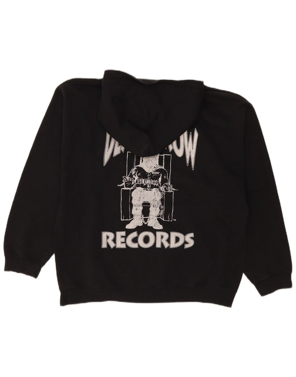 BoohooMan Sudadera con capucha gráfica para hombre UK 38/40 Medium Negro Poliéster Música