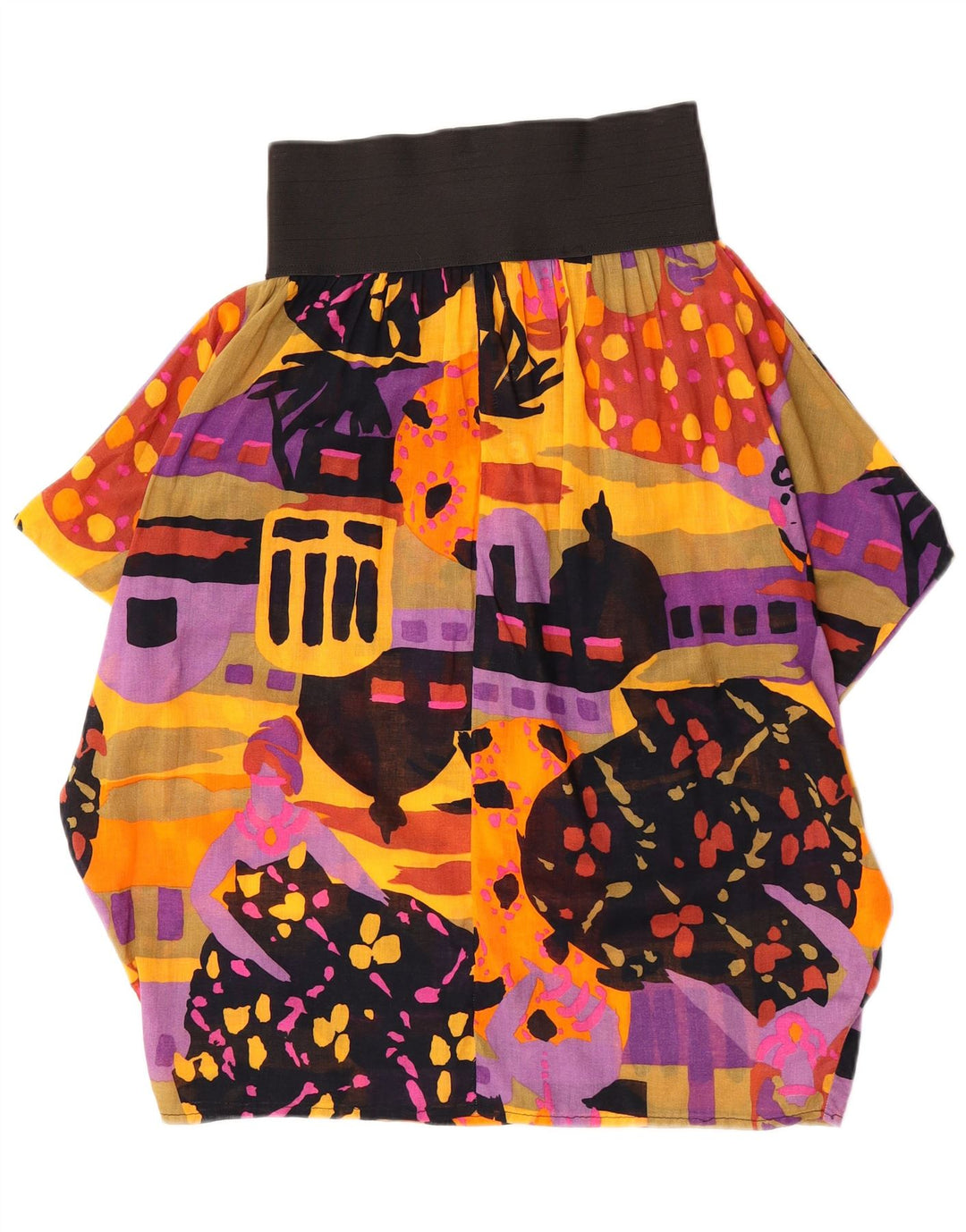 Vintage mujer 2 piezas falda set Reino Unido 10 pequeño W24 multicolor