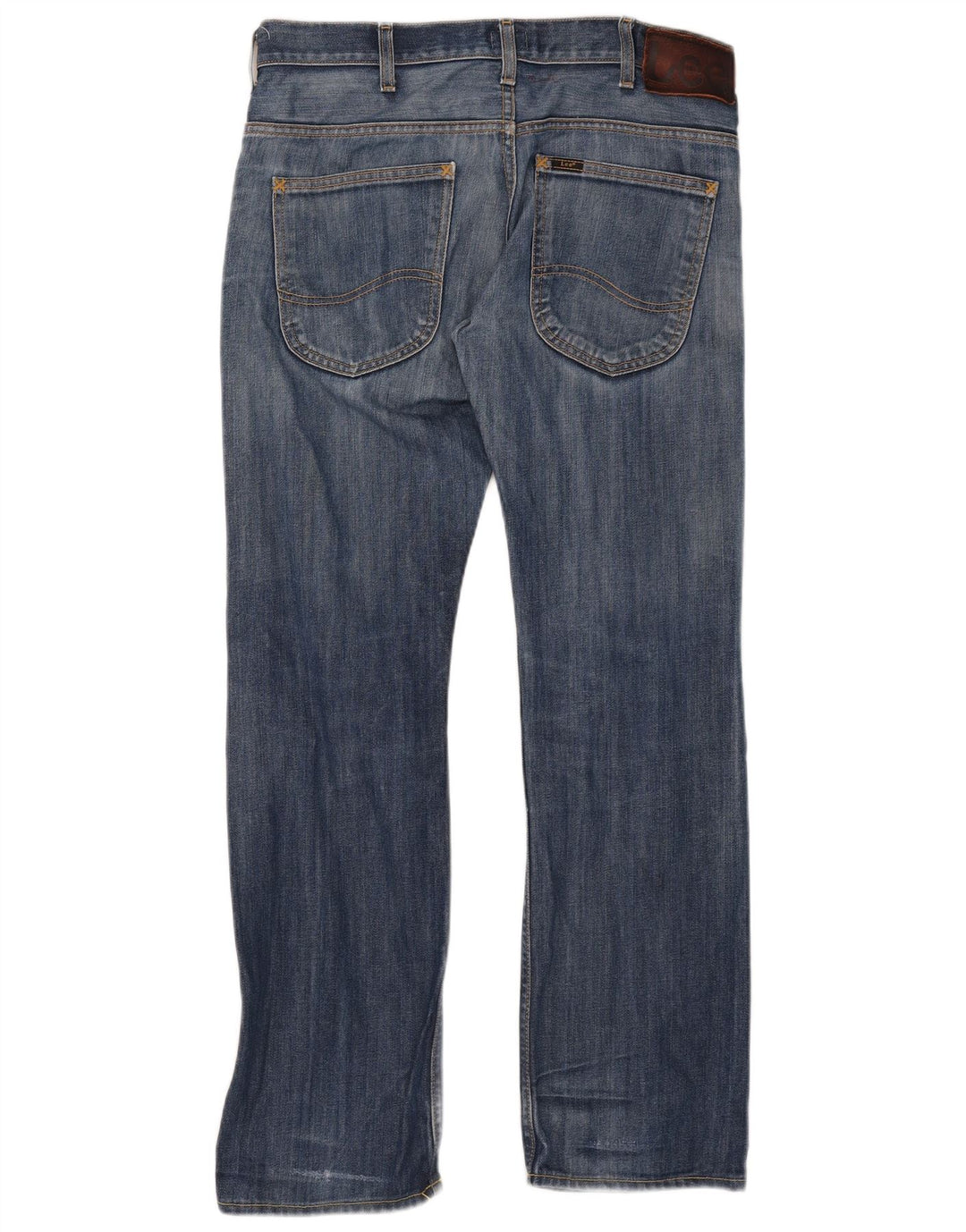 Lee Jeans rectos desgastados Zed para hombre W32 L32 Algodón azul