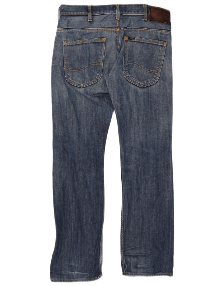 Lee Jeans rectos desgastados Zed para hombre W32 L32 Algodón azul