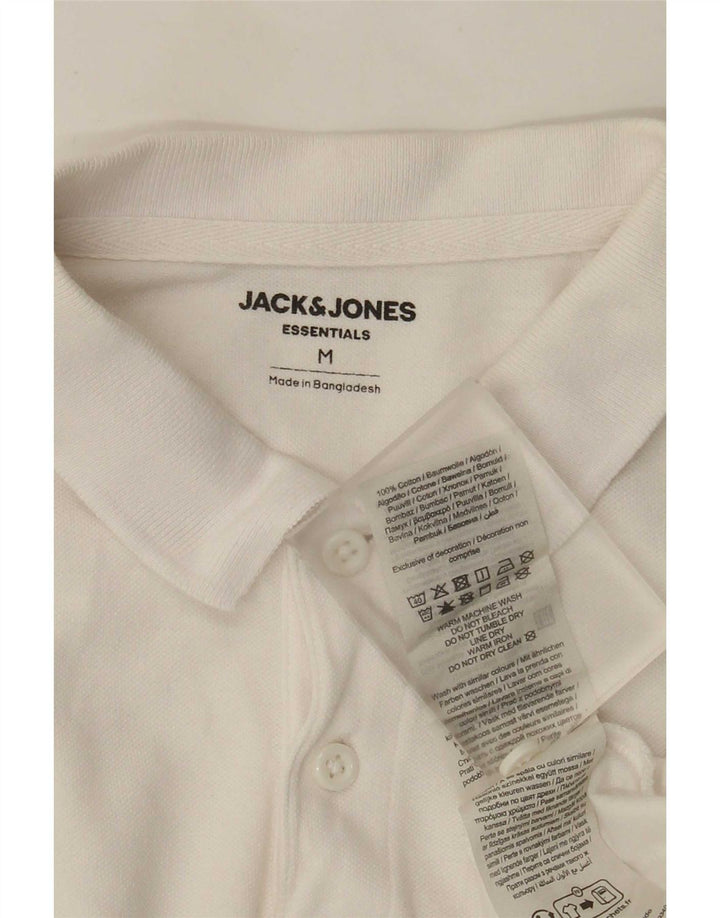 Jack & Jones Polo Regular Fit De Algodón Blanco Medio Hombre