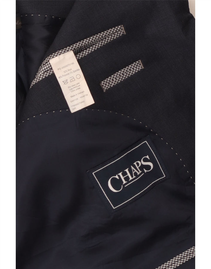 Chaps Chaqueta tipo blazer de 2 botones para hombre IT 50 grande de lana azul marino