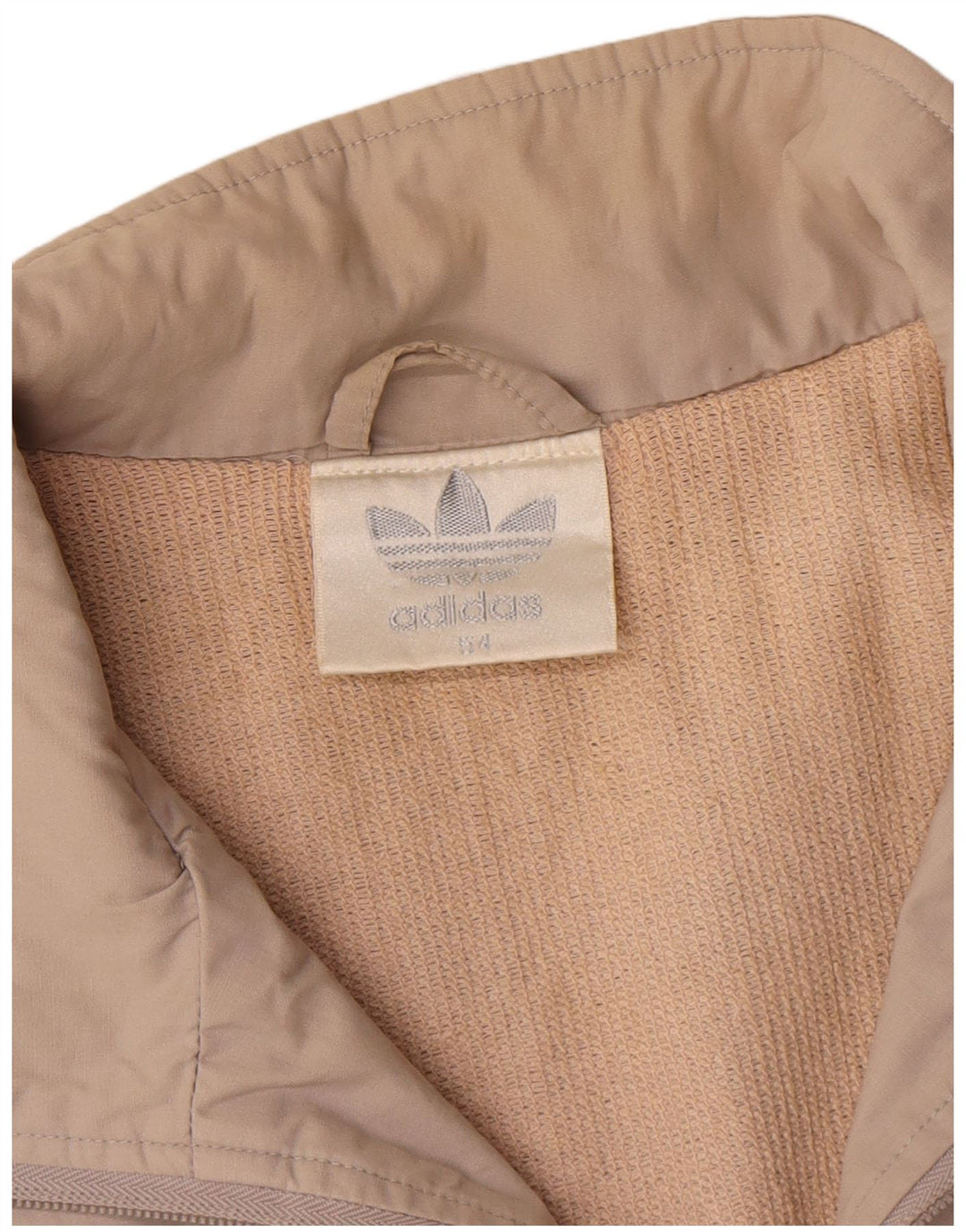 Adidas - Chaqueta de chándal para hombre IT 54 XL Beige Colorblock Poliéster