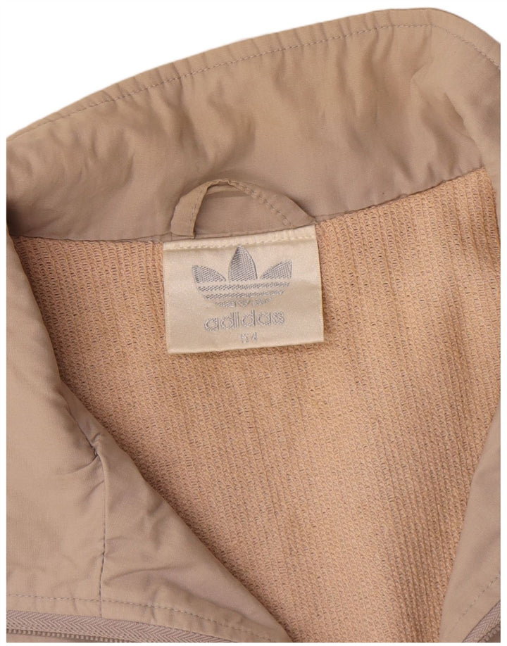 Adidas - Chaqueta de chándal para hombre IT 54 XL Beige Colorblock Poliéster