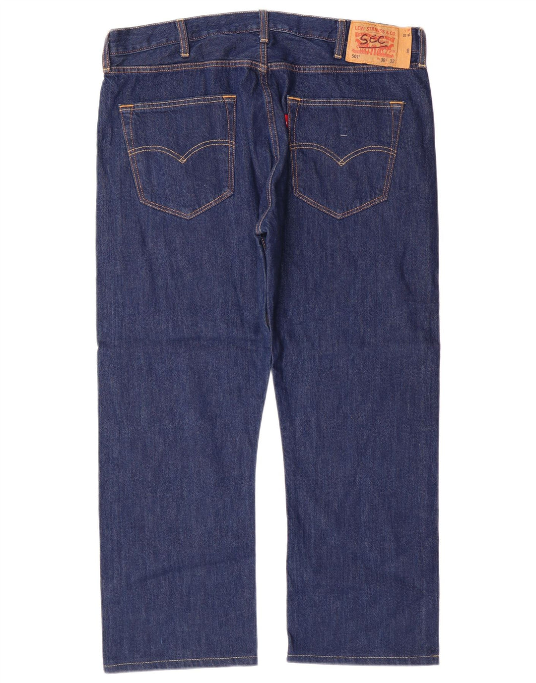 LEVI'S Jeans rectos 501 para hombre W38 L27 Algodón azul