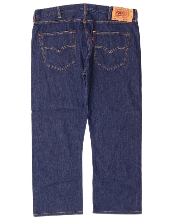 LEVI'S Jeans rectos 501 para hombre W38 L27 Algodón azul