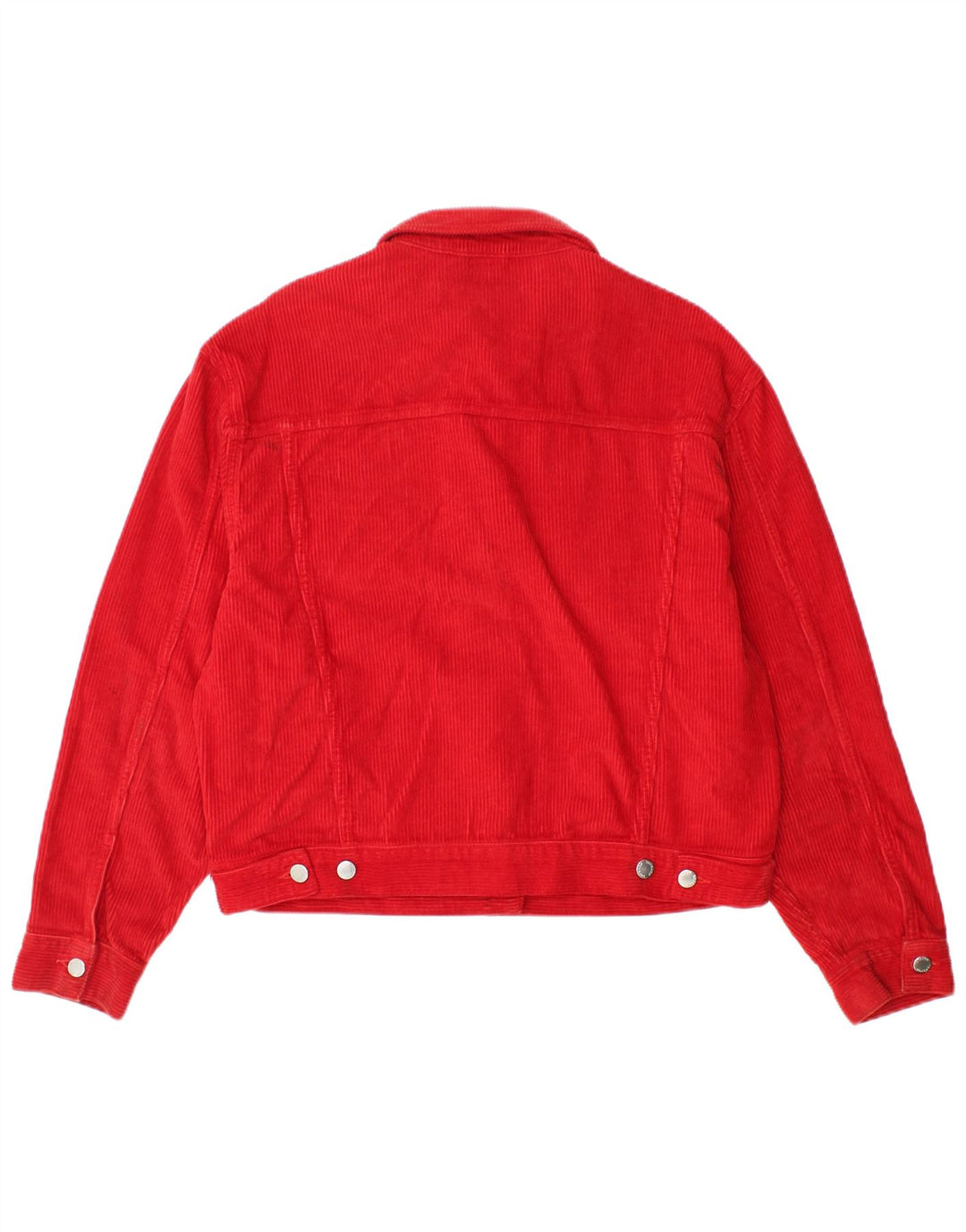 Topshop Chaqueta de pana extragrande para mujer UK 10 Small Red Cotton